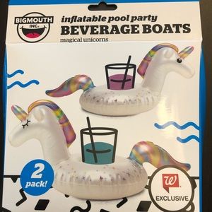 Big Mouth Inflatable Pool Drink Unicorn Float NEW
